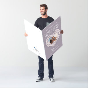 30th Pearl wedding anniversary photo heart Card