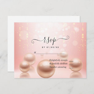30th Pearl Wedding Anniversary RSVP Card