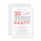 30th Surprise Birthday Invitations