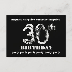30th SURPRISE Birthday Party Invitation Template