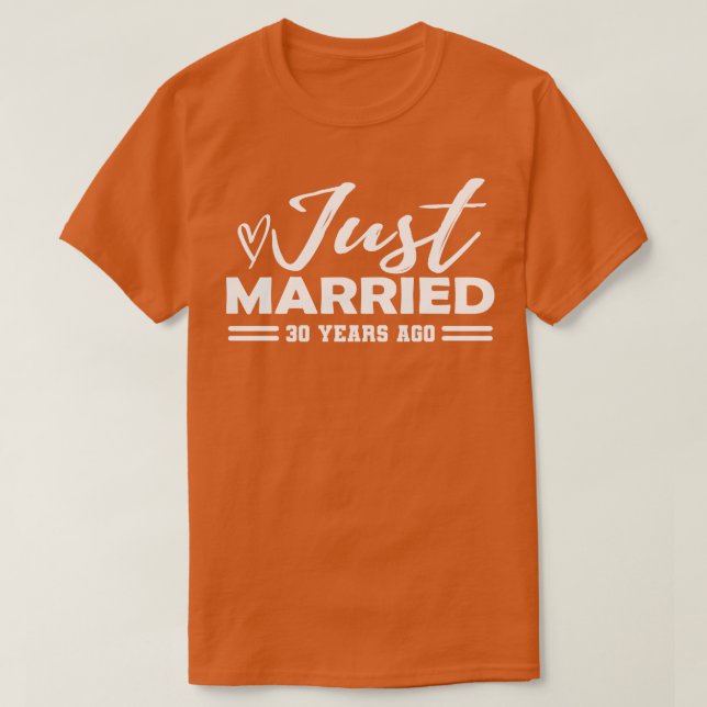 30th Wedding Anniversary 30 years anniversary T-Shirt (Design Front)