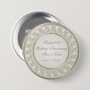 30th Wedding Anniversary Button