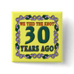 30th Wedding Anniversary Buttons