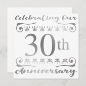 30th Wedding Anniversary Card (Front/Back)