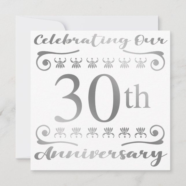 30th Wedding Anniversary Card (Front)
