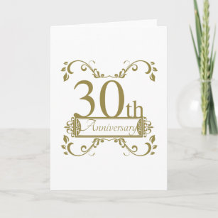 30th Wedding Anniversary Card