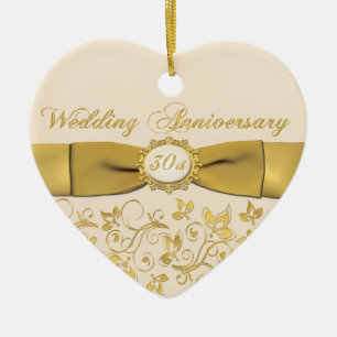 30th Wedding Anniversary Christmas Ornament