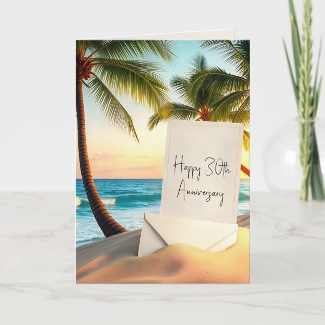 30th Wedding Anniversary Congratulations Card (Front)