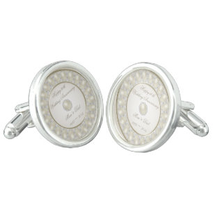 30th Wedding Anniversary Cufflinks
