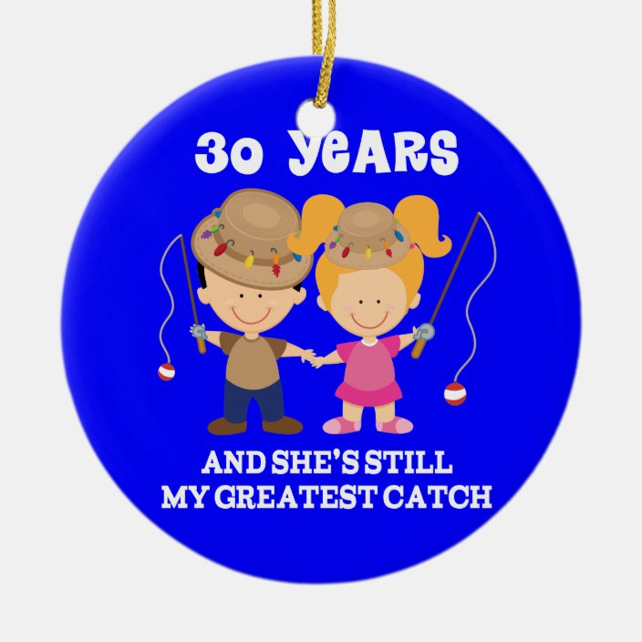 30th wedding anniversary ornament