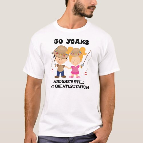 30th Wedding Anniversary Gift For Him T_Shirt