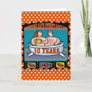 30th Wedding Anniversary Gifts Card