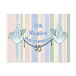 30th Wedding Anniversary Gifts Postcard
