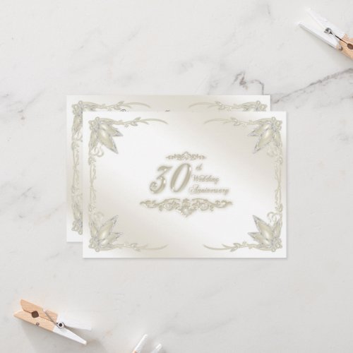 30th Wedding Anniversary Invitation