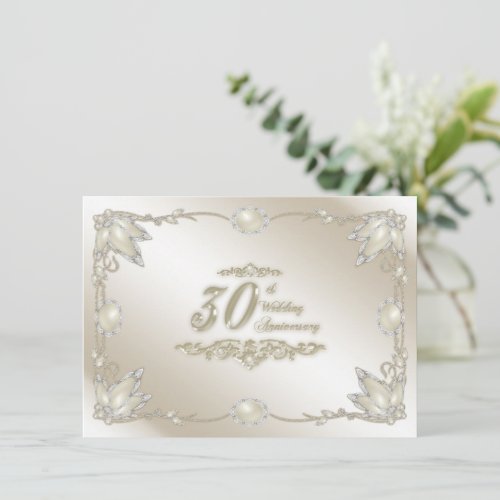 30th Wedding Anniversary Invitation