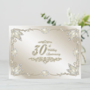 30th Wedding Anniversary Invitation
