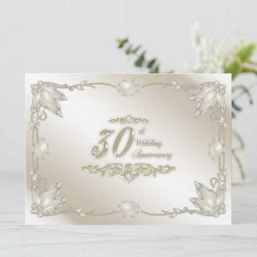 30th Wedding Anniversary Invitation