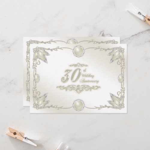 30th Wedding Anniversary Invitation