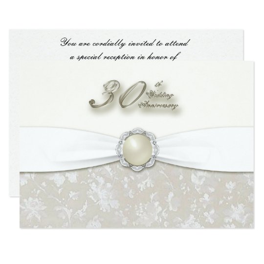  30th  Wedding  Anniversary  Invitation  Zazzle com