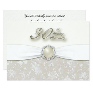 30th Wedding Anniversary Invitation