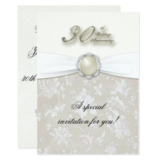 30th Wedding Anniversary Invitation