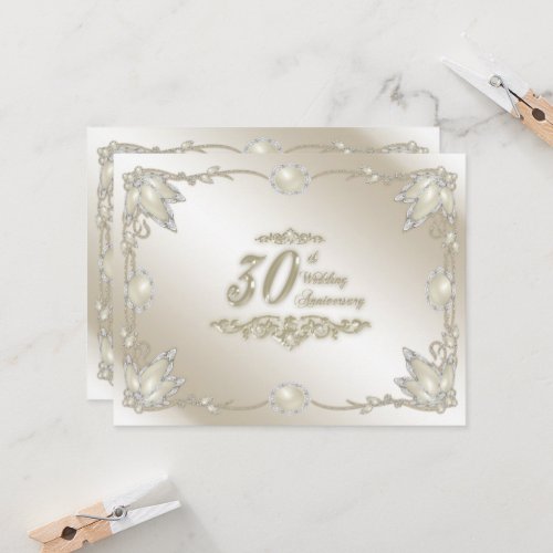 30th Wedding Anniversary Invitation