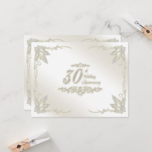 30th Wedding Anniversary Invitation