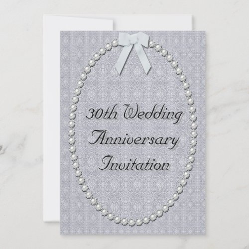 30th Wedding Anniversary Invitation