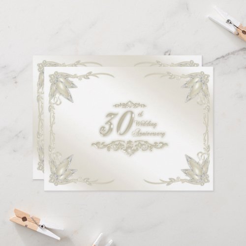 30th Wedding Anniversary Invitation