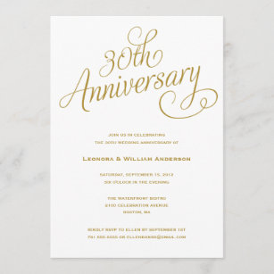 30th anniversary invitations