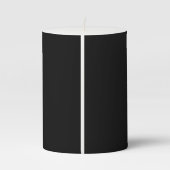 30th wedding anniversary pearl crest pillar candle | Zazzle