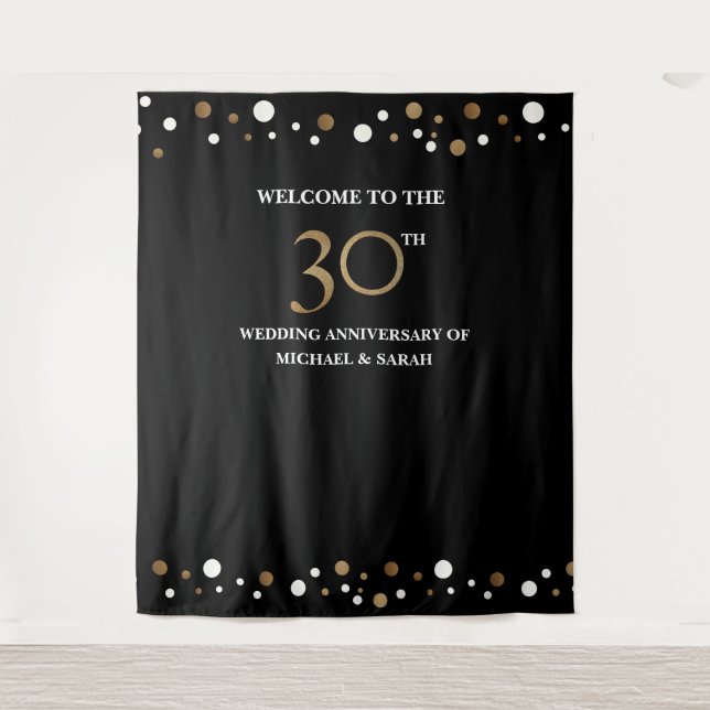 30th WEDDING Anniversary Photo backdrop (Front)