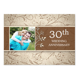 30th Wedding  Anniversary  Invitations Announcements Zazzle 