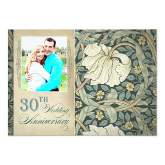 30th wedding anniversary photo invitations