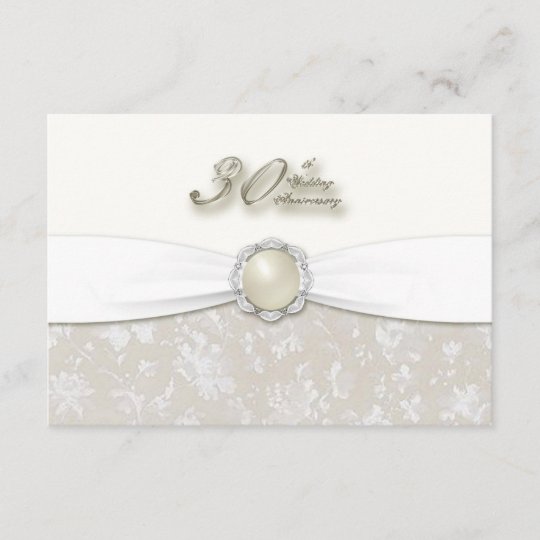 30th Wedding Anniversary RSVP | Zazzle.com