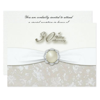 30th Wedding Anniversary RSVP Card