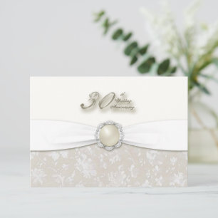 30th Wedding Anniversary RSVP Card