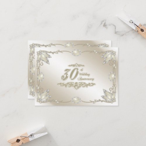 30th Wedding Anniversary RSVP Invitation