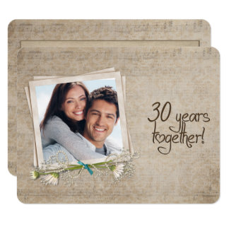 30th Wedding Anniversary Vow Renewal Card
