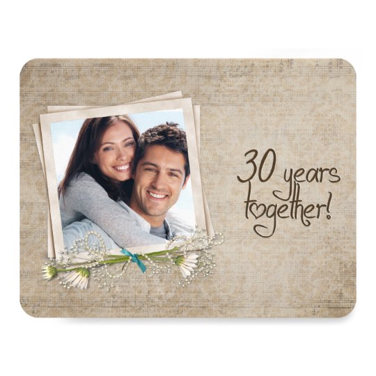 30th Wedding  Anniversary  Vow  Renewal Card  Zazzle com