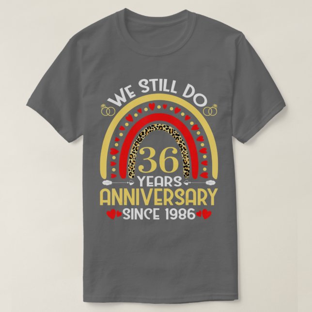 30th Wedding Anniversary We Still Do 30 Year Leopa T-Shirt (Design Front)
