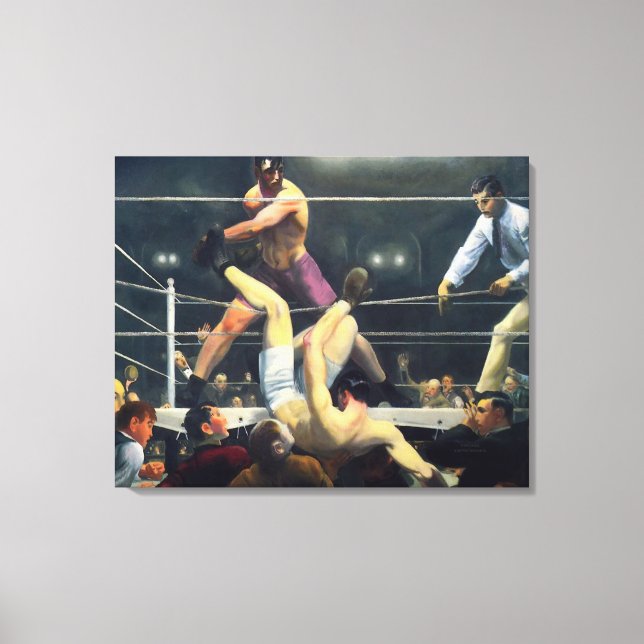 30x24 Vintage Art Sports Boxing 1924 Canvas (Front)