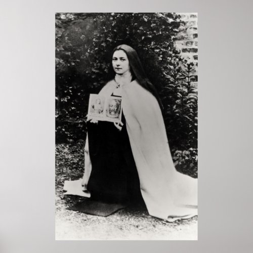 30x48 Saint Therese and the Holy Face Poster