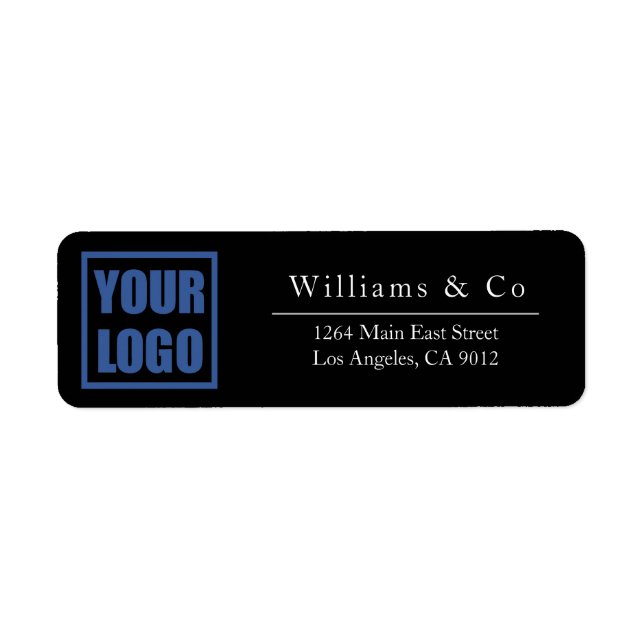 30x Return Label Business Logo Template Stickers (Front)