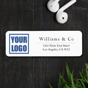 30x Return Label Business Logo Template Stickers