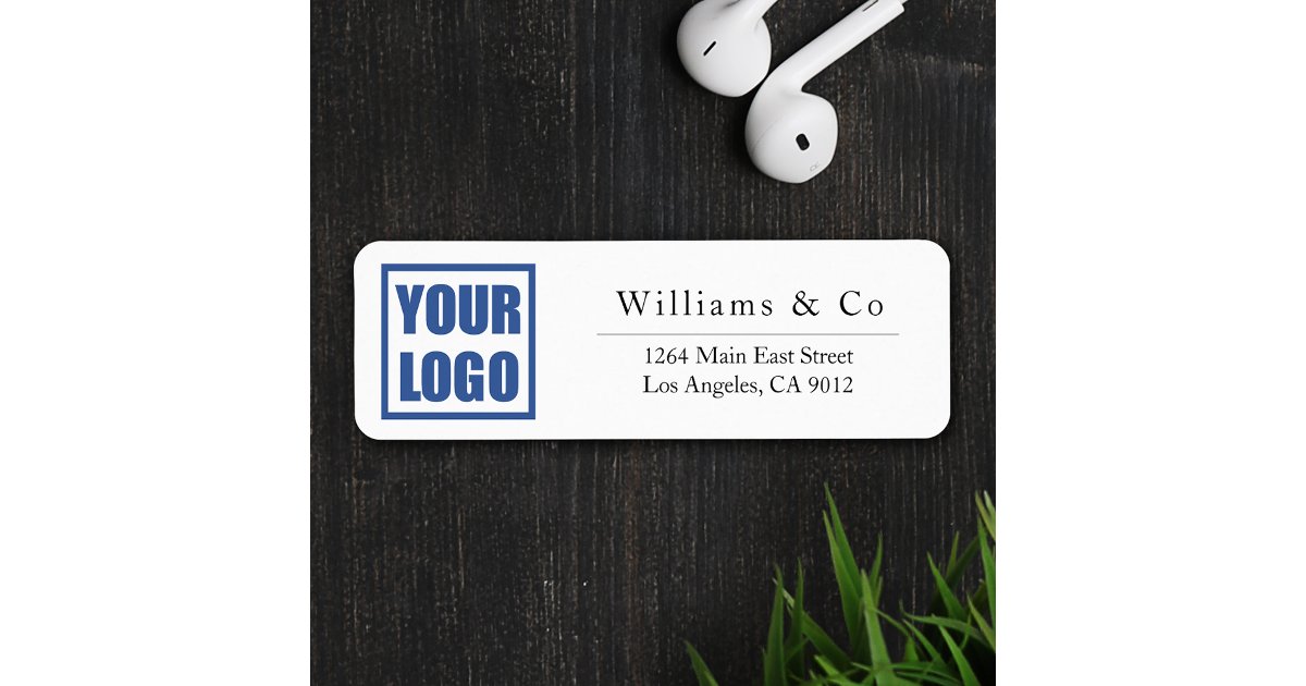 30x Return Label Business Logo Template Stickers | Zazzle