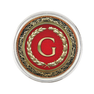 [310] “G” Gold Vintage Monogram Pin