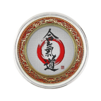 [310] Japanese calligraphy - Aikido Lapel Pin