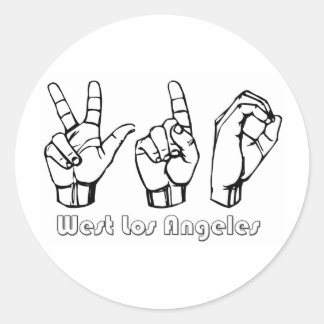 310- - West Los Angeles Classic Round Sticker
