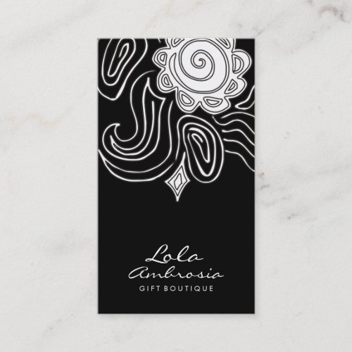 311 Ambrosia Swirl Midnight Business Card Template